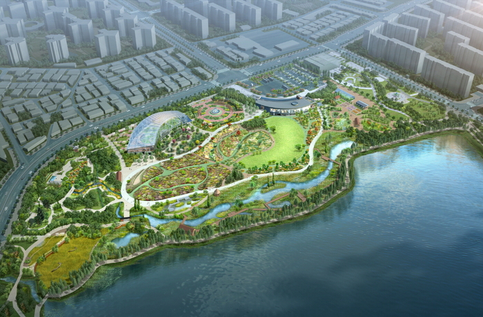 수원일월수목원 조감도