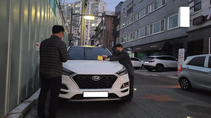 광주시는 지난 8일 자동차 번호판 새벽 영치로 122대를 단속했다