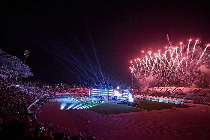 아트밸리 아산 제62회 성웅 이순신 축제 폐막식 장면