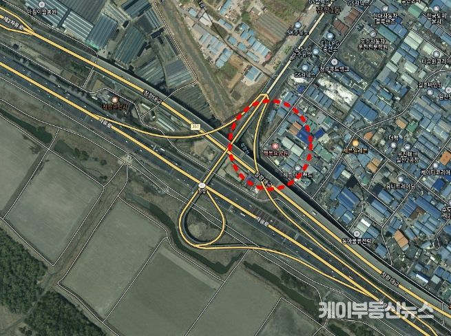 장항IC 1교 위치도