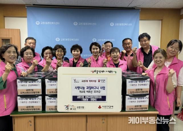 구리시 교문2동 지역사회보장협의체, 사랑나눔 과일바구니 행사 개최