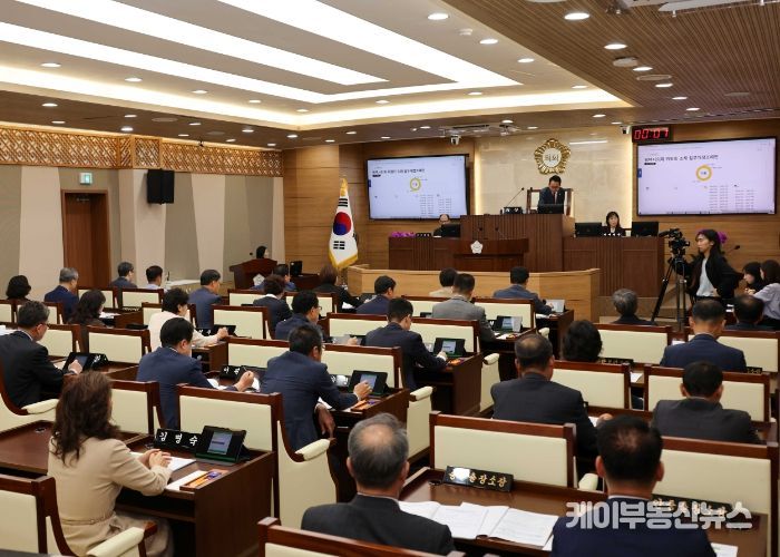 평택시의회 제252회 임시회 제2차 본회의 전경