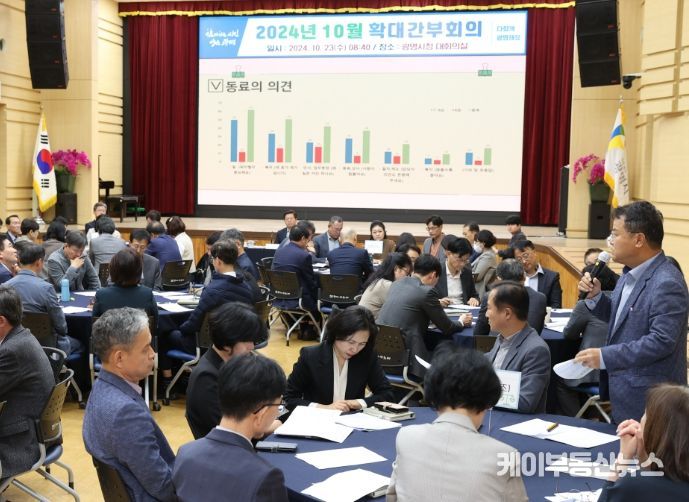 광명시는 지난 22일 시청 대회의실에서 열린 '합리적인 공직문화 조성을 위한 간부 직원 토론회'를 성공적으로 마쳤다.