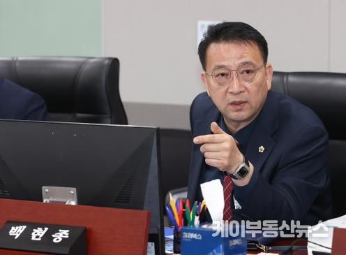 경기도의회 도시환경위원회 백현종 위원장, K-컬처밸리 부지 불법폐기물 매립 여부 전수조사해야
