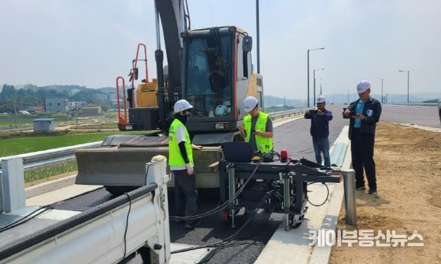 가드레일 수평지지력시험