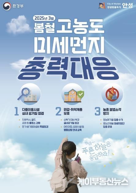 안성시, 초미세먼지 봄철 총력대응 추진