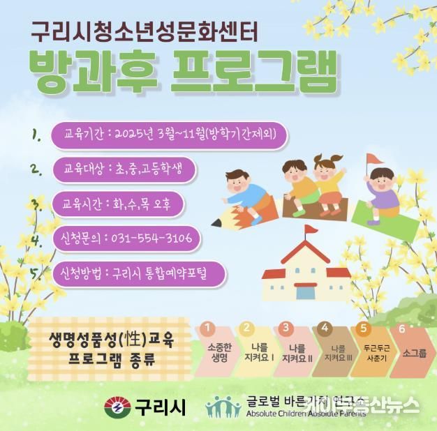 구리시 청소년성문화센터, 방과 후 프로그램 운영
