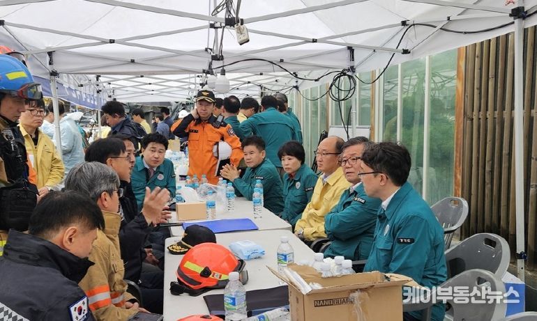 경기도의회 건설교통위원회, 신안산선 공사장 지하 붕괴사고 현장 찾아