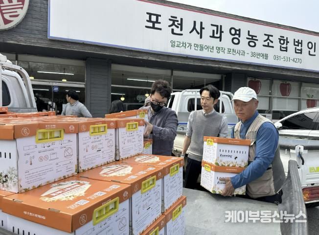 포천시, 사과 농가에 인공수분 자재 지원…기상이변 속 안정적 결실 도와