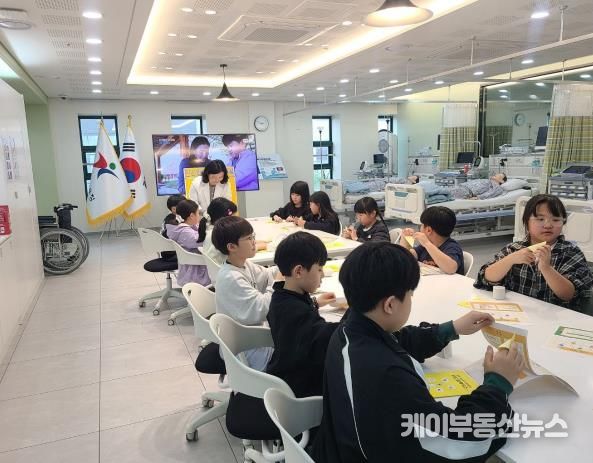 학생건강증진센터 체험교육 현장 사진
