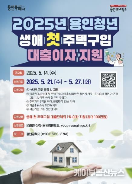 청년 생애 첫 주택구입 대출이자 지원 홍보포스터