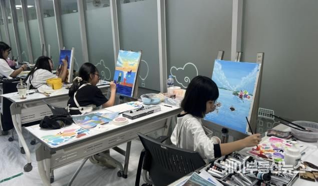 지난 6월 7일 '친환경 캔버스 사생대회' 현장