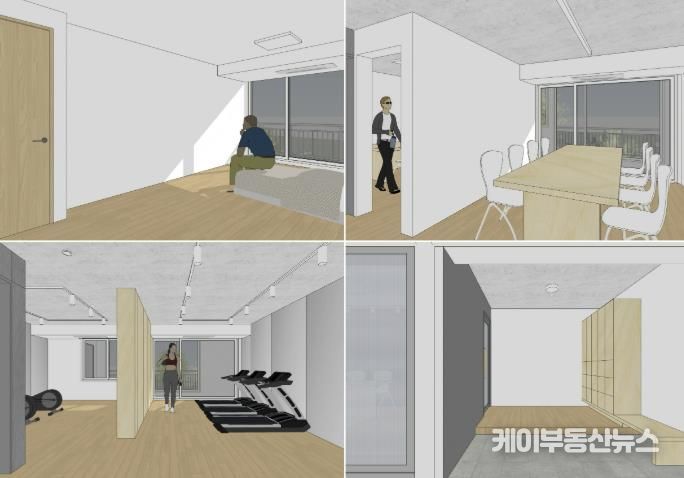 창작스튜디오 1동 내부 조감도