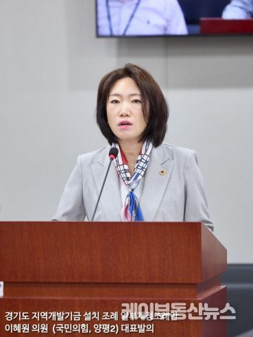 경기도의회 기획재정위원회 이혜원 부위원장(국민의힘, 양평2)