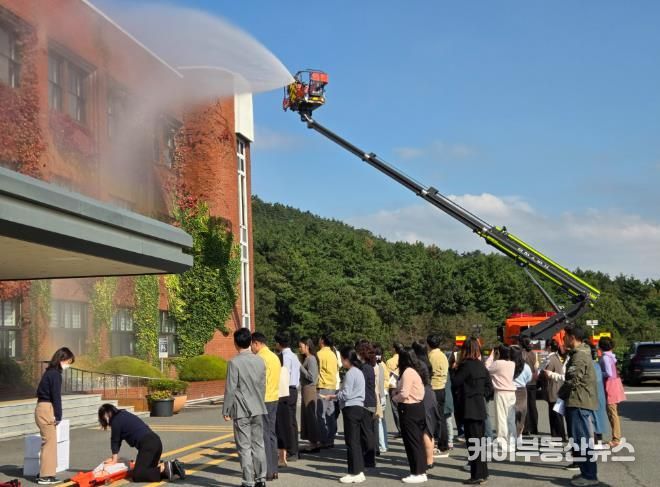 태안교육지원청, 태안119안전센터 연계 합동 소방훈련 진행