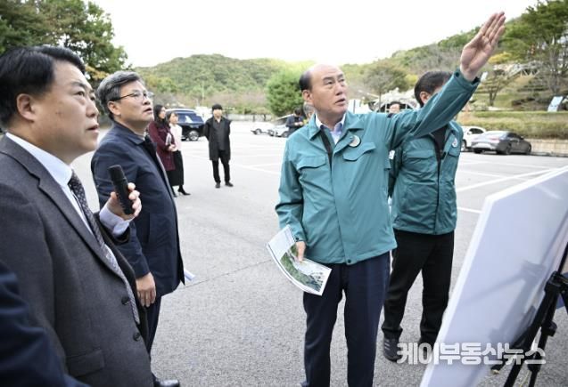 박형덕 동두천시장, 공원녹지분야 주요 건설사업 현장 점검