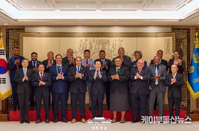 태평양도서국 외교장관 단체 접견(대통령실)