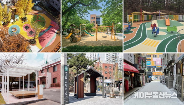 2025년 준공대상지(위 왼쪽부터 과천시, 안양시, 파주시 아래 왼쪽부터 양주시, 구리시, 안산시)