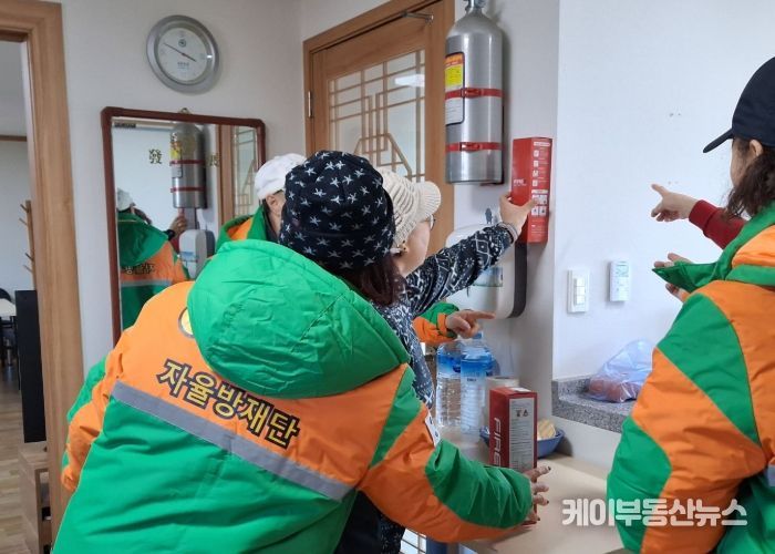 양주시·지역자율방재단, 강추위 대비 한파쉼터 안전점검 실시