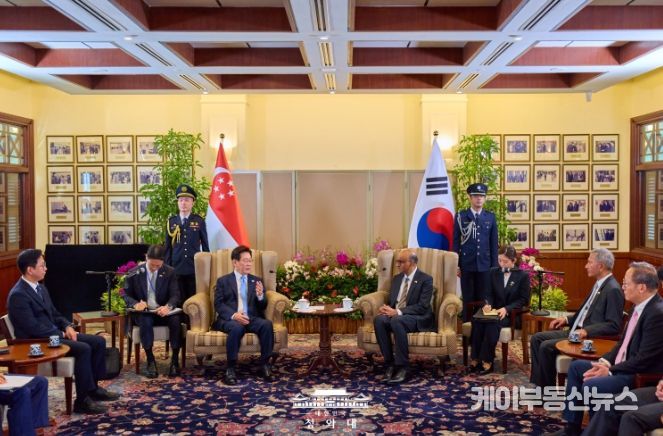 '타르만' 싱가포르 대통령 면담(청와대)