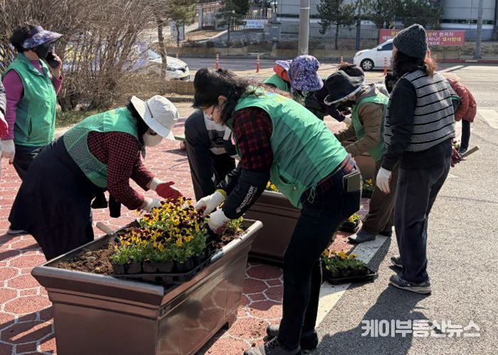 평택시 안중읍, 새봄맞이 봄꽃 심기 추진