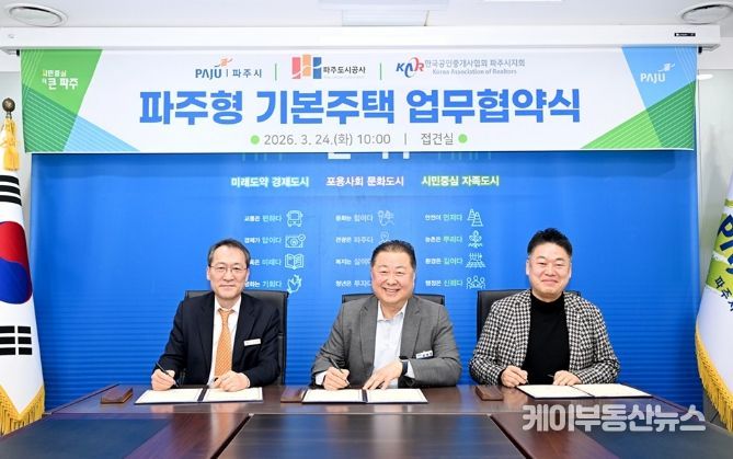 파주시, ‘파주형 기본주택’ 전세임대사업 업무협약 체결