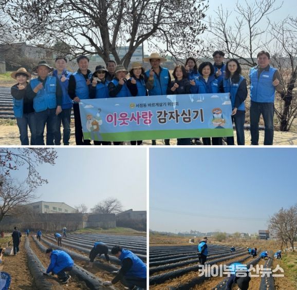 평택시 바르게살기운동 서정동위원회, 감자 심기 행사로 따뜻한 나눔 실천