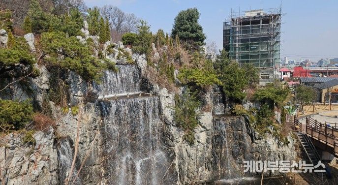 설봉공원 폭포, 분수대 4월 2일 가동 개시