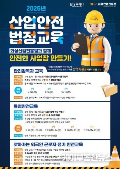 ‘2026년 산업안전 법정교육 지원사업’